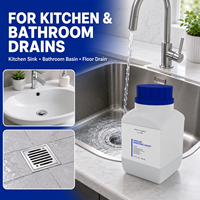 Poudre déboucheur de canalisations, déboucheur pour éviers de cuisine et drains de salle de bain, dissolvant de bouchons, produit de nettoyage, vente en gros
