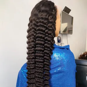 Amara best sale 13x4 hd lace wig deep wave raw virgin deep wave human hair wig deep wave full lace frontal wig