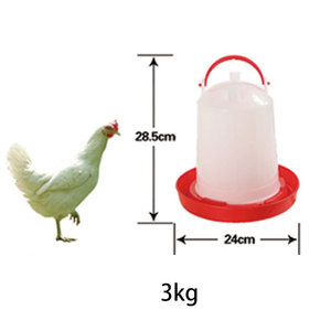 Nuovo Abbeveratoio in Plastica da 1,5L con Portata 1,5-2,5 L/min <span class=keywords><strong>per</strong></span> Alimentazione e Abbeveraggio di <span class=keywords><strong>Animali</strong></span> da Fattoria e Pollame - Product Image 6