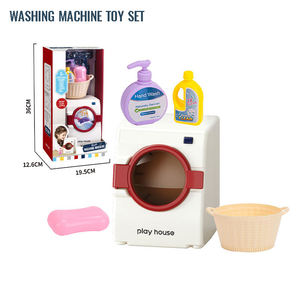 <b>Washing</b> <b>Machine</b> <b>Toy</b> Set with Sound Light Pretend Play Laundry Appliance Kids Educational Gift with Detergent Soap Basket - Product Image 2