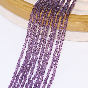 Cuentas de cristal facetadas triangulares de 2/3/4/6mm a la moda para fabricación de joyería DIY pulsera collar pendiente encantos cuentas de semillas de vidrio - Product Image 1