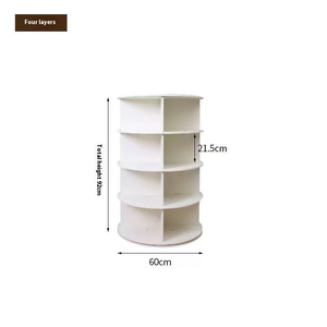 Moderno Exhibidor Giratorio de 360 Grados para Bolsos, Torre de Almacenamiento Redonda Tipo Carrusel, <span class=keywords><strong>Zapatero</strong></span> Giratorio para el Hogar - Product Image 2