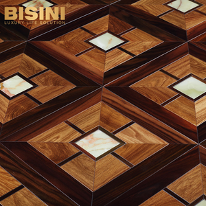 พื้นไม้ฝังพื้นไม้สไตล์ยุโรปดีไซน์ใหม่พื้นไม้ปาร์เก้หินอ่อนพื้นไม้วิศวกรรม - Product Image 4