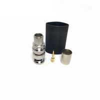 Accessoires de prise CCTV 50 Ohm BNC connecteur Coaxial RF mâle à sertir pour câble WTR400 RG213 RG214 7DFB H1000