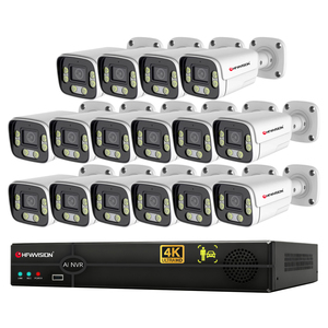 เครื่องบันทึกวิดีโอเครือข่าย <span class=keywords><strong>16</strong></span> ช่อง บันทึก 24/<span class=keywords><strong>7</strong></span> กล้อง <span class=keywords><strong>IP</strong></span> ภายนอก/ภายในอาคาร ระบบตรวจจับอัจฉริยะ AI ตรวจจับคน/ยานพาหนะ <span class=keywords><strong>16</strong></span> ช่อง 4K PoE ระบบกล้องวงจรปิดรักษาความปลอดภัยภายในบ้าน - Product Image 1