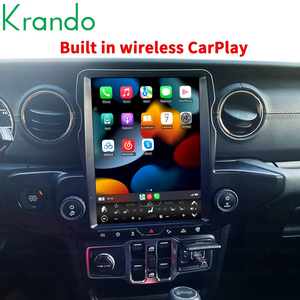 Radio de coche Tesla de 12,1 pulgadas para Jeep Wrangler JL 2018-2022 <span class=keywords><strong>Android</strong></span> Multimedia unidad principal estéreo inalámbrico CarPlay 4G <span class=keywords><strong>SIM</strong></span> - Product Image 4