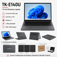 Laptop Aziendale Sottile da 14 Pollici con Intel Ultra 5 115U 8 Core, Win10/11, Porta RJ45, 1,28kg, Lettore di Impronte Digitali, Disponibile, 1920x1200