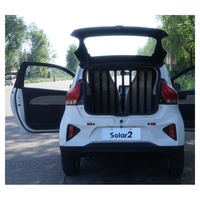 Voiture électrique solaire micro L7e 2 places, mini véhicule électrique avec système photovoltaïque complet sur le toit, technologie solaire IBC pour le transport urbain