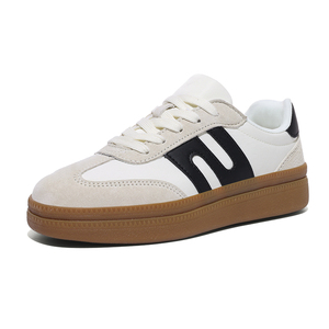 Baskets rétro pour femmes, légères, à enfiler, en PU, à bout ouvert, avec amorti, style chunky, semelle plateforme - Product Image 2