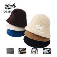 Chapeaux Bob Unisexe de Luxe en Sherpa Chaud et Confortable pour l'Hiver, en Fausse Laine d'Agneau et Velours Éponge, Coupe-Vent, pour l'Extérieur - Vente en Gros