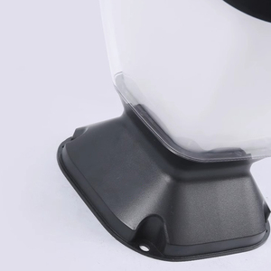 Lámpara de Poste LED Solar Moderna, Impermeable IP65, Negra, de Aluminio y Material de PC para Exteriores, para Decoración de Jardín, <span class=keywords><strong>Casa</strong></span>, Pared, Puerta, Base E27 - Product Image 4