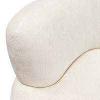 Canapé d'angle convertible en velours bouclé, blanc crème, moderne, 3 places, avec coussins décoratifs, écologique, pour salon - Vente en gros
