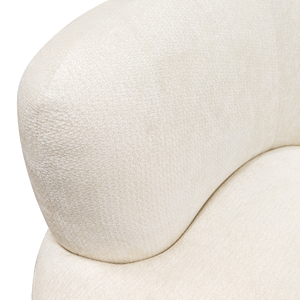 Wholesale Velvet Curved Boucle <strong>Sofa</strong> <strong>Cream</strong> White Modern 3-Seater with Throw Pillows Eco-Friendly Living Room Furniture for Villa - Product Image 6