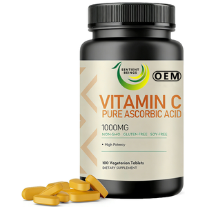 วิตามินซีเม็ดเข้มข้น 1000 มก. ขายส่ง เสริมภูมิคุ้มกัน ต้านอนุมูลอิสระ กรดแอสคอร์บิกบริสุทธิ์ <span class=keywords><strong>100</strong></span> <span class=keywords><strong>เม็ด</strong></span> <span class=keywords><strong>ราคา</strong></span>โรงงาน - Product Image 2