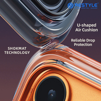Casing HP TPU PC dengan Bantalan Udara, Pengisian Daya Nirkabel Magnetik, Anti Benturan untuk iPhone 14-17 Produsen OEM ODM Cina