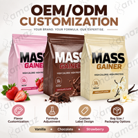 Poudre de gain de masse OEM sous marque privée, formule hyperprotéinée pour la prise de poids, mélange WPC WPI, supplément nutritionnel sportif