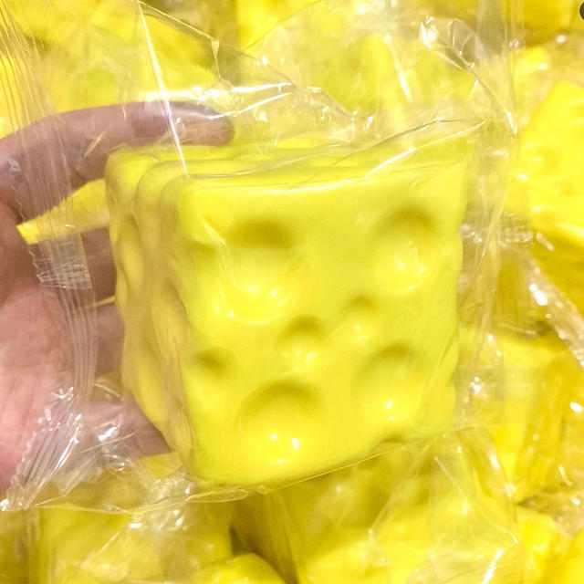 PU Foam Jumbo Squishy Cheese Toy Soft Plastic Sensory Funny Slow Rising Hamburger Mochi Squishy Toys Party Favors