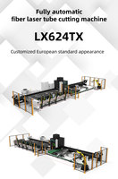 LX624TX Aluminium-Laserschneidemaschine mit Drei-Futter-System für Rohre, CNC-Faserlaserschneider 2kW 3kW