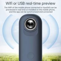 Dropshipping OEM Caméra panoramique extérieure 360 Wi-Fi Support VR Caméra de sport Caméra vidéo intelligente