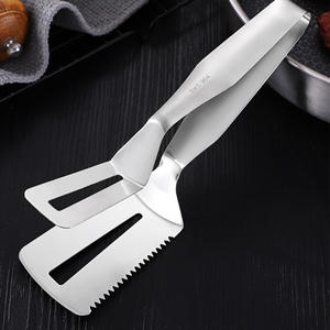 Spatule en acier inoxydable épaissie <span class=keywords><strong>de</strong></span> qualité alimentaire pour cuisine à usage domestique; pour Steak Barbecue Fish Oil-Draining-Premium Metal Tool - Product Image 4
