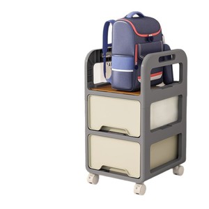 Portable Backpack <b>Storage</b> <b>Cart</b> 3 Tier With Wheels Office Organizer For Books And Supplies - Product Image 5