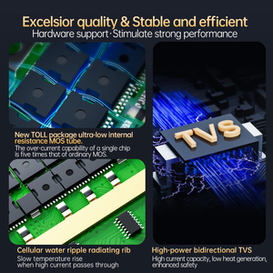 JiaBaiDa 20A-100A 3.2V-3.7V Li-ion 3S-4S <b>12V</b> Smart BMS PCBA with UART/485/CAN Series Connect - Product Image 3