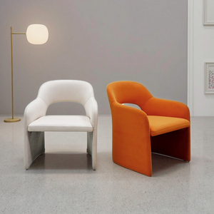 Diseño moderno hogar sala de estar Villa muebles comedor tela sillón Interior colorido ocio asientos Loft cena silla - Product Image 1