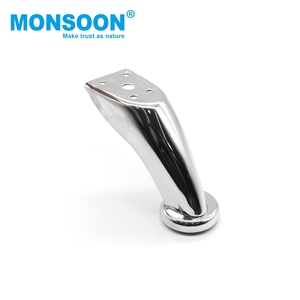 Pata de Esquina para Sofá de <span class=keywords><strong>Metal</strong></span> Cromado Contemporáneo de 90 mm, Soporte de <span class=keywords><strong>Metal</strong></span> para Muebles, para Dormitorio, Salón, Silla Curva, Gabinete - Product Image 5