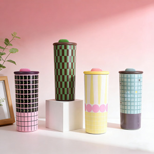 Vaso de acero inoxidable 316 con pajita para niñas, taza portátil para el regreso a clases - Product Image 1
