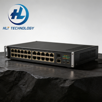 Switch de Red Gigabit PoE+ Administrado de 24 Puertos 5735-S24P4XE-V2 con 4 Uplinks SFP+ de 10G, Doble Fuente de Alimentación Redundante, Switch Administrado de Capa 3