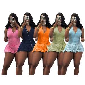 <span class=keywords><strong>Robe</strong></span> courte sans couture pour femme <span class=keywords><strong>Robe</strong></span> de tennis à poche latérale - Product Image 3