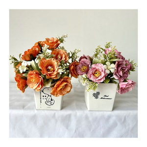 <span class=keywords><strong>Rhododendron</strong></span> LBP-11บอนไซจิ๋วพืชประดิษฐ์น่ารักพร้อมกระถางบอนไซขนาดเล็กวางพืชสีเขียวตกแต่งโต๊ะ - Product Image 3