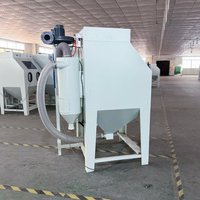 Cabine de sablage manuelle, machine de sablage professionnelle industrielle pour pièces automobiles et roues