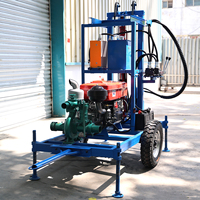 Livraison Gratuite Vente en Gros 100m 150m 180m 200m Petite Foreuse Portable pour Puits d'Eau à Vendre Machine de Forage de Puits