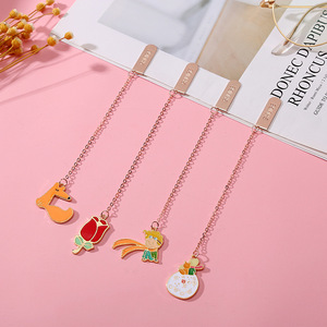 Marcapáginas <span class=keywords><strong>Moderno</strong></span> de Metal con Diseño de Escultura de Rosa Princesa, Colorido, de Una Sola Cara, para Regalos Empresariales y Acción de Gracias - Product Image 5