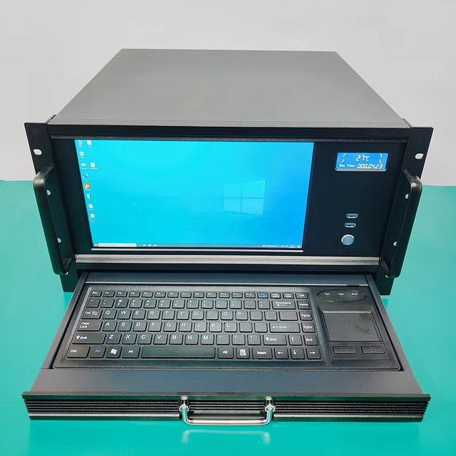 6U 19-inch Industrial PC Server Cases with HD Touch Screen EATX Chassis for ATX PSU VGA Ready for Rackmount in Stock