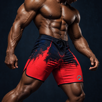Shorts de musculation personnalisés pour hommes, shorts de compétition, extensibles dans 4 directions, séchage rapide, sublimation OEM