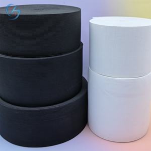 Alta qualità protezione ambientale nero bianco poliestere Super largo 10cm 15cm 20cm maglia <span class=keywords><strong>fascia</strong></span> <span class=keywords><strong>elastica</strong></span> per corsetto - Product Image 1