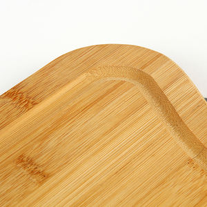 Planche à découper rectangulaire double face en bambou avec poignée, durable, peu encombrante, design moderne, couleur personnalisable pour usage domestique - Product Image 6