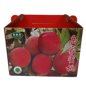 Fruits And Vegetables Shipping Paper Packaging Box Vegetable Storage Corrugated Fruit Box With Handle
