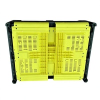 Conteneur pliable robuste de grande taille, bac à palettes de qualité supérieure pour fruits, bac à palettes en plastique empilable de grande taille pour pommes