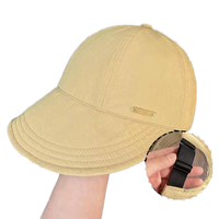 Nouvelle casquette de baseball unisexe à 6 panneaux avec boucle en cuivre doré, tissu 100% polyester, broderie 3D, toutes saisons