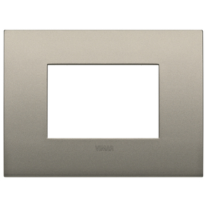 Vimar Placca Classic 3M Champagne Matt <b>Wall</b> <b>Plate</b> 12.75x9.5cm - Product Image 1