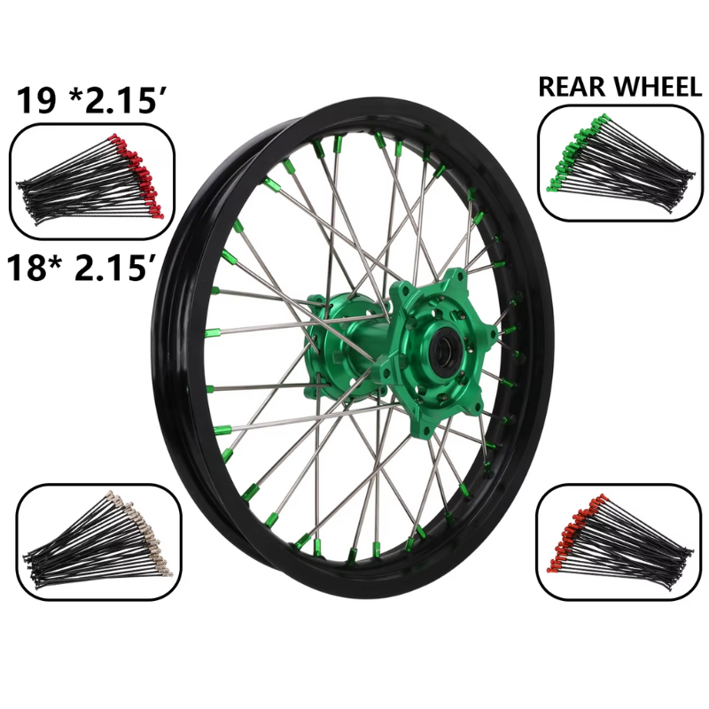 JFG Motorcycle 18 Inch Rear Rim for KAWASAKI KX250F/KX450F
