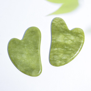 Libero logo Gua Sha 100% naturale Xiuyan verde giada Guasha <span class=keywords><strong>pietra</strong></span> originale <span class=keywords><strong>massaggiatore</strong></span> per il <span class=keywords><strong>viso</strong></span> - Product Image 6