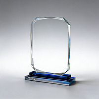 Plaque de reconnaissance d'entreprise personnalisée en verre cristal diamant, trophée pour la reconnaissance des contributions du personnel