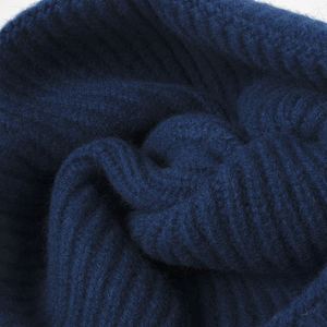 Custom Logo Unisex Knitted Winter <b>Hat</b> 100% Merino <b>Wool</b> <b>Beanie</b> - Product Image 4