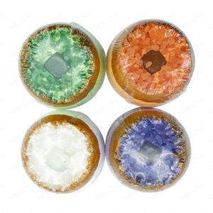 Geode Bath Bombs Juego de bombas de <span class=keywords><strong>baño</strong></span> coloridas Regalos del Día de la madre para mamá Bomba de <span class=keywords><strong>baño</strong></span> <span class=keywords><strong>efervescente</strong></span> - Product Image 2