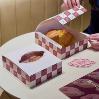 Boîtes en papier de carton blanc pliantes personnalisées Boîte à tarte aux œufs et à dessert Boîtes en papier alimentaire pour gâteaux et cupcakes pour emballage de cuisson