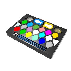 Super March-pintura facial ecológica personalizada para halloween para niños, pintura facial de <span class=keywords><strong>maquillaje</strong></span> a base de agua <span class=keywords><strong>militar</strong></span> que brilla en la oscuridad - Product Image 3